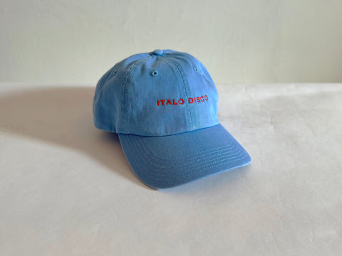 'ITALO DISCO' CAP. SKY BLUE. 100% COTTON