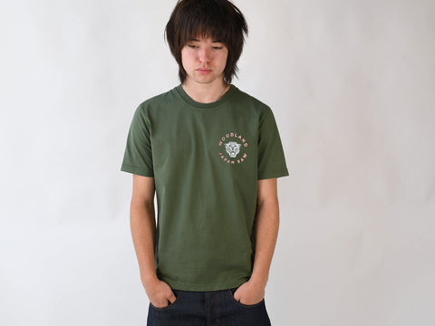 WOODLAND TEE. SAGE GREEN