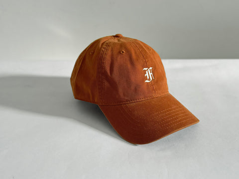 FLUX 'F' CAP. RUST. 100% COTTON