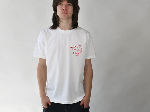 LUCKY RABBIT. WHITE.