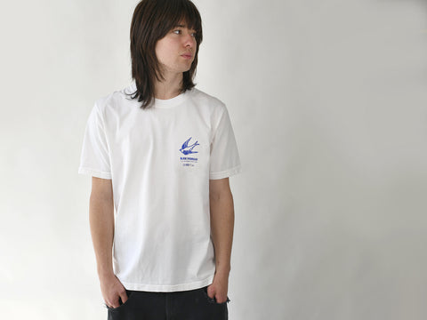 RAW INDIGO. WHITE.