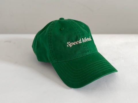 'SPEED METAL' CAP. LAWN GREEN. 100% COTTON